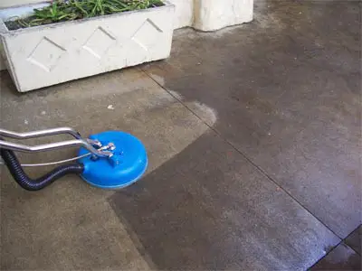 steam clean concrete floors