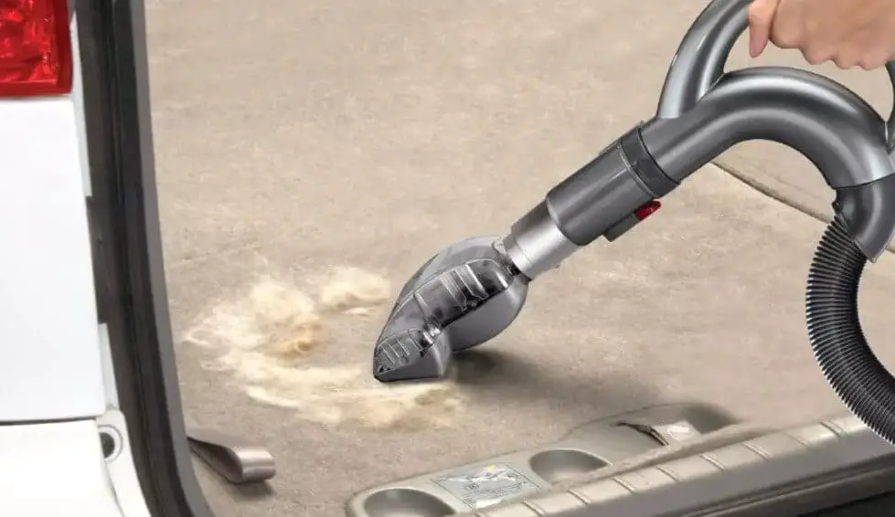 vacuuming with shark vacuum