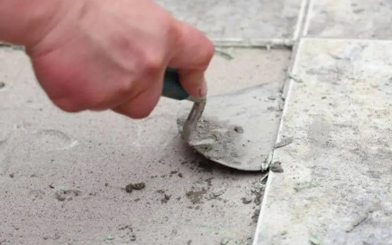 removing tile adhesive