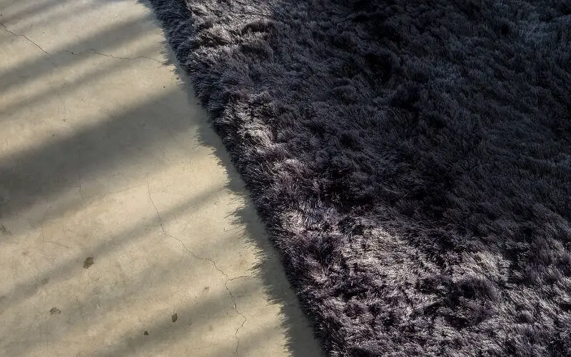 carpet on concrete floor