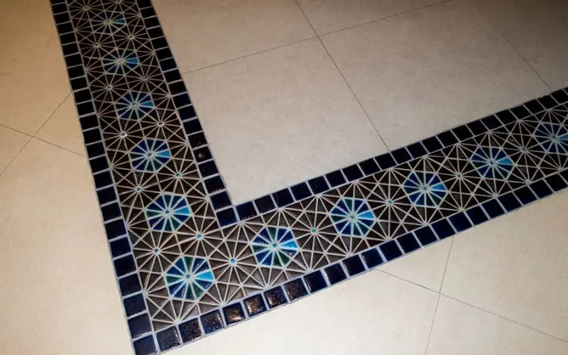 painted floor tile