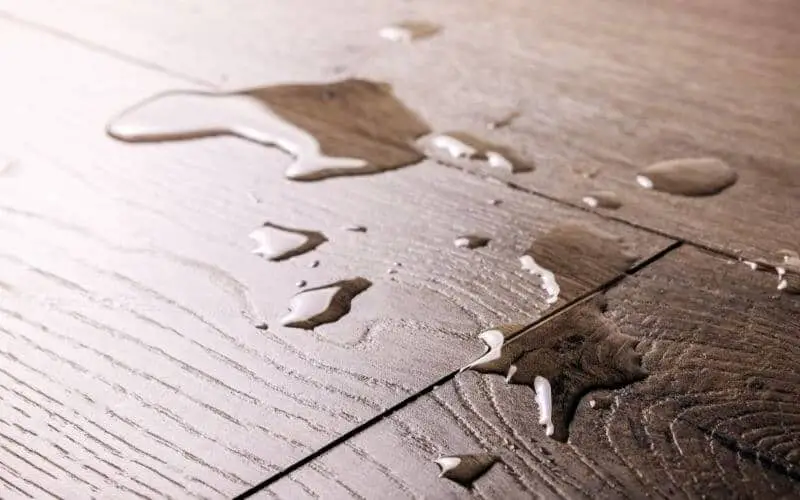 water on laminate flooring