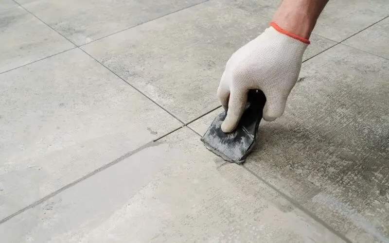 painting grout lines