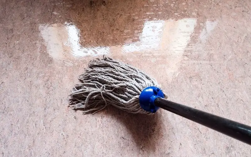 how to clean linoleum floors with ground in dirt