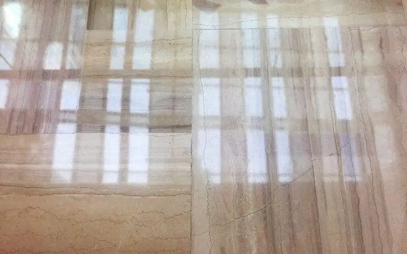 shiny marble flooring
