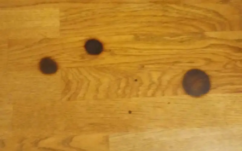 how to remove deep burn marks from wood