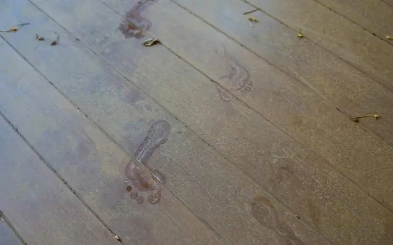 cleaning footprints off hardwood floors