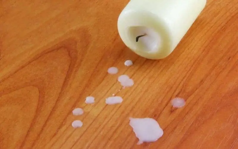 how to get candle wax off hardwood floors