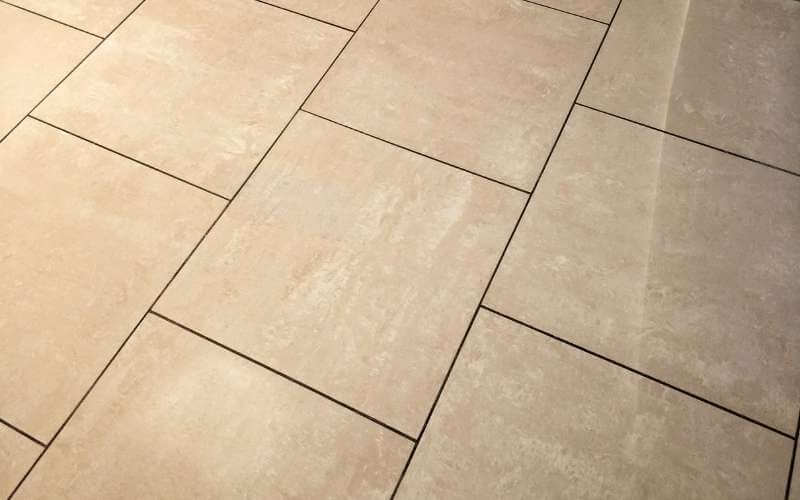 buffing a tile floor without a buffer
