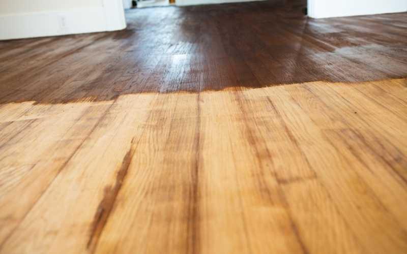 can you use old english on wood floors